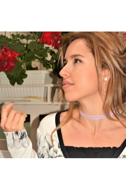 Нежен чокър Lilac love(A3543) 