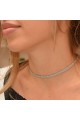 Изкушаващ чокър Grey stone(A3546) 