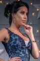 Очарователна асиметрична бална рокля с тюлена пола на етажи (RO99222)